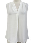 Shana SHAWL COLLAR TANK V NECK - Originally $69 🔵