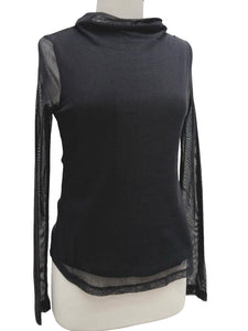 Porto MESH LONG SLEEVE TOP ROLO