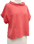 Cut Loose ROLL SLEEVE COWL TOP