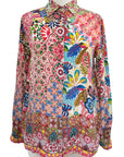 Shana MULTI COLOR SILK BLOUSE - Originally $99 🔵