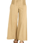 XCVI COTTON LINEN WIDE LEG PANT - ORIGINALLY $105