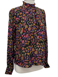 APNY LONG SLEEVE FLORAL BLOUSE