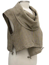 Load image into Gallery viewer, Bryn Walker OLIVE CHECK PENNY VEST
