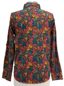 APNY LONG SLEEVE FALL FLORAL BLOUSE