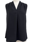 Shana SHAWL COLLAR TANK V NECK - Originally $69 🔵