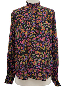 APNY LONG SLEEVE FLORAL BLOUSE