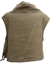 Load image into Gallery viewer, Bryn Walker OLIVE CHECK PENNY VEST
