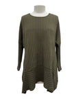 Fenini PINSTRIPE PLEAT SWING TUNIC