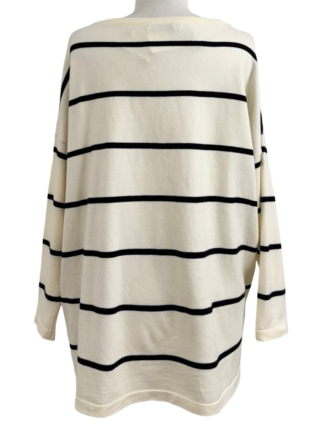 Amazing LONG SLEEVE STRIPE PULLOVER SWEATER