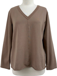 Prairie Cotton TERRY V NECK PULLOVER