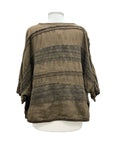 Cynthia Ashby SHORT SLEEVE STRIPE TOP