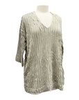 Ozai N Ku V NECK RIB TOP