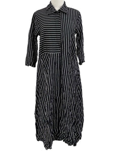 Shana SNAP FRONT STRIPE DRESS