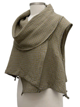 Load image into Gallery viewer, Bryn Walker OLIVE CHECK PENNY VEST
