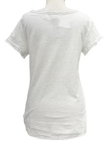 Cut Loose RAW EDGE V NECK TOP