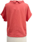Cut Loose ROLL SLEEVE COWL TOP