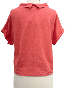 Cut Loose ROLL SLEEVE COWL TOP