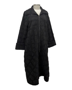 Moonlight SQUARE TEXTURED ZIP COAT