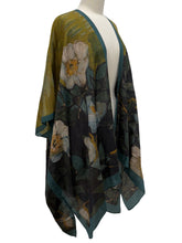 Load image into Gallery viewer, Cocoon House LONG KIMONO ROSES
