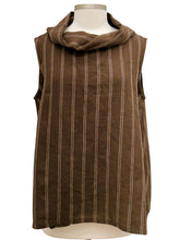 Load image into Gallery viewer, Bryn Walker STRIPE LINEN ETTA TANK
