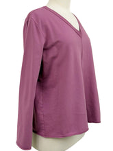 Load image into Gallery viewer, Prairie Cotton TERRY V NECK PULLOVER
