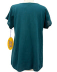 Oh My Gauze SHORT SLEEVE SIDE RUSCH TOP - Originally $55