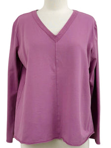 Prairie Cotton TERRY V NECK PULLOVER