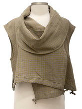 Load image into Gallery viewer, Bryn Walker OLIVE CHECK PENNY VEST
