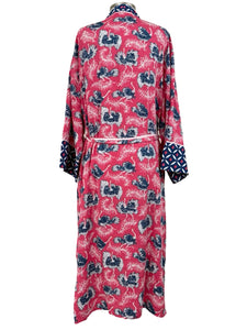 Print Fresh OSTRICH SATIN ROBE