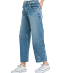 Just Black Denim BARREL JEAN WITH SEAMS - Originally $95 🔵