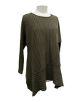Fenini PINSTRIPE PLEAT SWING TUNIC