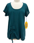 Oh My Gauze SHORT SLEEVE SIDE RUSCH TOP - Originally $55