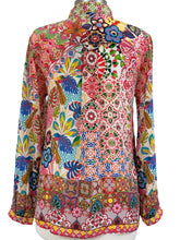 Load image into Gallery viewer, Shana MULTI COLOR SILK BLOUSE
