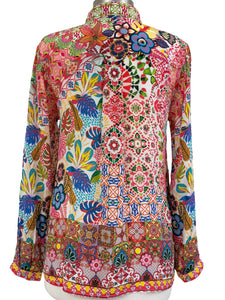 Shana MULTI COLOR SILK BLOUSE