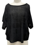 Cynthia Ashby MESH SHORT SLEEVE TEE ROSA