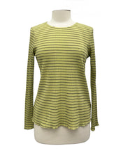 Load image into Gallery viewer, Fenini PLEAT LONG SLEEVE CREW TOP
