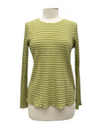 Fenini PLEAT LONG SLEEVE CREW TOP