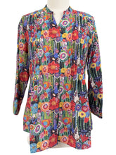 Load image into Gallery viewer, Shana PINTUCK PRINT BLOUSE
