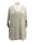 Ozai N Ku V NECK RIB TOP