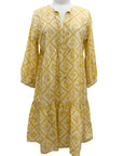 Foil LONG SLEEVE TIER DRESS - Originally $135 🔵