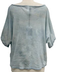 Cynthia Ashby MESH SHORT SLEEVE TEE ROSA