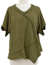 Load image into Gallery viewer, Cynthia Ashby SHORT SLEEVE SEAM TEE - ORIGINALLY $189
