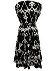 Handprint Dream CAP SLEEVE V NECK SHORT DRESS - Originally $129 🔵