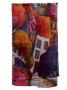 Cocoon House BORDEAUX SILK SCARF