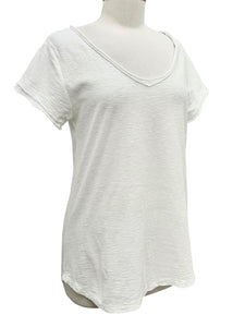 Cut Loose RAW EDGE V NECK TOP