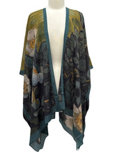 Load image into Gallery viewer, Cocoon House LONG KIMONO ROSES
