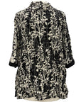 Moonlight SHORT SLEEVE COWL FLORAL BLOUSE