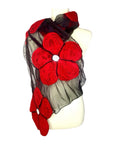 Pomegranate Moon WINTER FLOWER SCARF