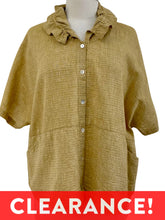 Load image into Gallery viewer, Chalet LINEN COLLAR SHORT SLEEVE BLOUSE ELOISA - ORIGINALLY $197
