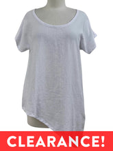 Load image into Gallery viewer, Oh My Gauze SHORT SLEEVE ASYMETRIC TOP - ORIGINALLY $53
